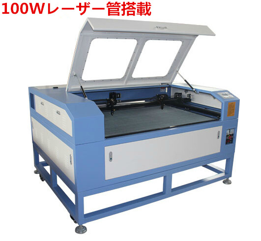 【130×90】大面積100Wレーザー管搭載彫刻切断加工機ハニカムテーブル付